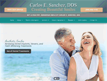 Tablet Screenshot of carlosesanchezdds.com